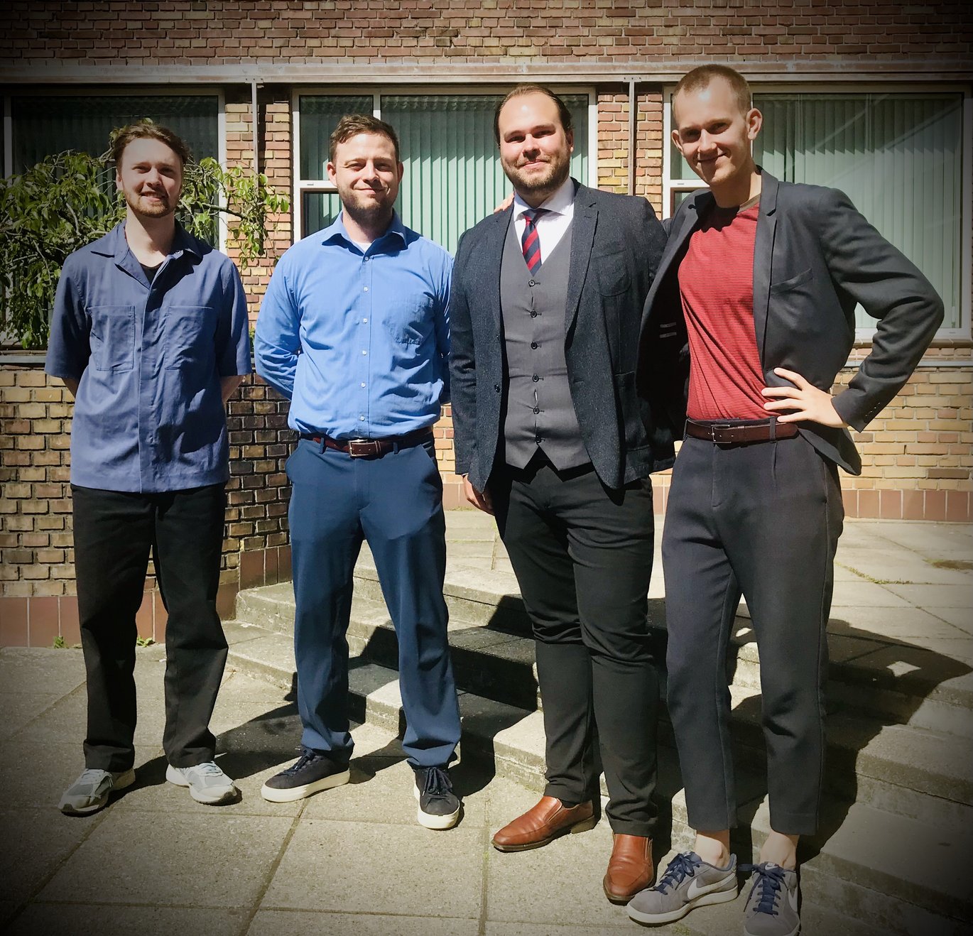 Nikolaj Corlin, Volmer Jahnsen, Emil Jøhnke Handberg and Andreas Sejr  Photo: Elena Mattana