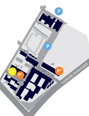 Graphic of the Department and where you can park
